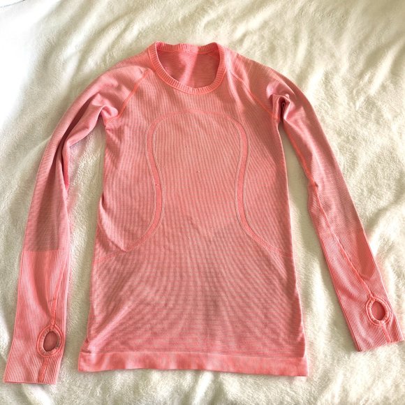 Lululemon Swiftly Tech Long-Sleeve T-Shirt, Flashlight, *Stained* - Picture 3 of 8